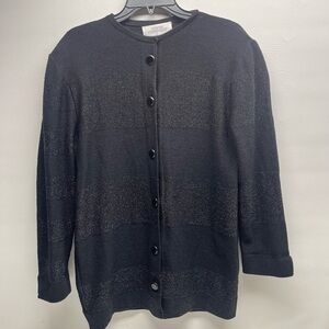 STEVE FABRIKANT VINTAGE CARDIGAN SWEATER size M black